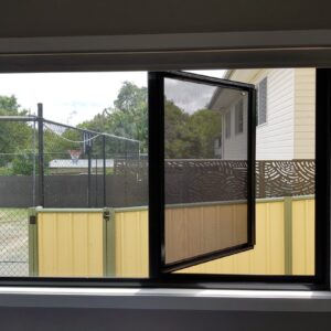 Crimsafe hinged window installed by Davcon security screens