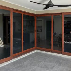 Corner Stacker Doors - Crimsafe Ultimate