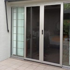 Crimsafe Ultimate hinged door in Clearano installed by Davcon at Toowong