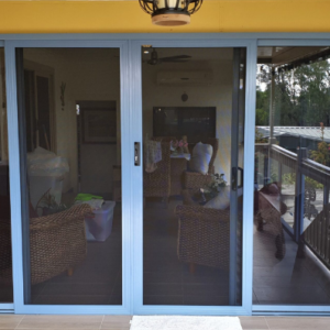 Davcon installed Crimsafe security screens in wedgwood blue