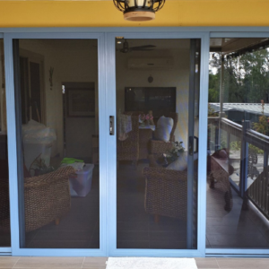 Davcon installed Crimsafe Regular security screens in wedgwood blue