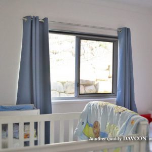 Crimsafe security window installed in children's bedroom