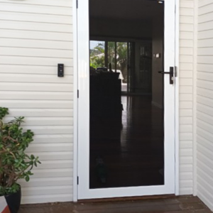Crimsafe Ultimate in Pearl White installed by Davcon